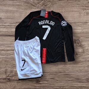 Cristiano Ronaldo 7 Manchester United Retro Sets For Kids